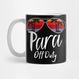 Para Off Duty, Retro Sunset Glasses, Summer Vacation Gift Mug